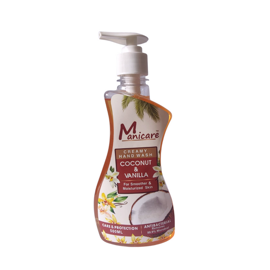 Manicare Creamy Hand Wash – Coconut & Vanilla (500ml)